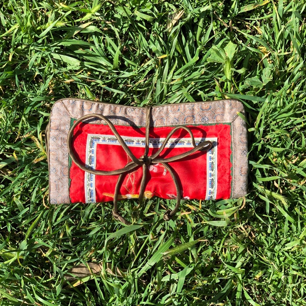 Vintage Style Cherry Blossom Wallet / Clutch